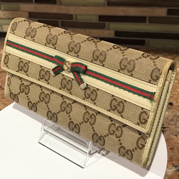 GUCCI Signature Canvas Prince Long Wallet 😍❤️ - Picture 4 of 17